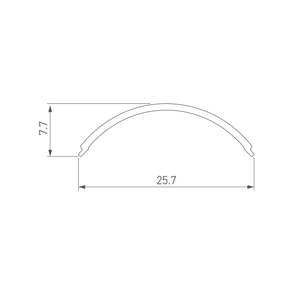 Экран SL-KANT-H20 ROUND OPAL (Arlight, Пластик)