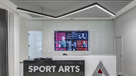 Подвесной светильник зигзаг черный SILED SNAKE-03-PROF 2250х1550х50х70 (57 Вт)