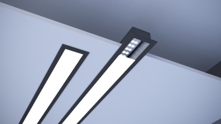 Линейный встраиваемый светодиодный светильник SILED LINEA INNER 1000х50х32 (25 Вт, 5000K)