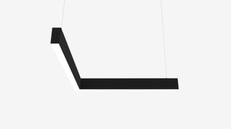 Г-образный светильник подвесной черный SILED ANGLE-PROF 970х970х50х70 (50 Вт, 5000K)