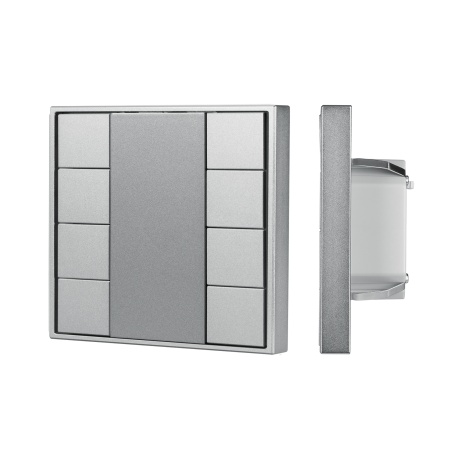 INTELLIGENT ARLIGHT Кнопочная панель DALI-201-23-8K-D2-IN Silver (BUS, Frame) (IARL, IP20 Металл, 3 года)