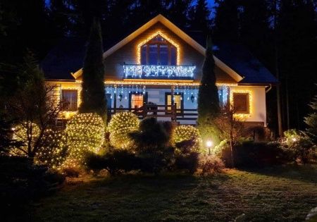 Гирлянда Бахрома уличная IL-LED-180 BS 5х0,5 м 180 LED IP54 золотистый