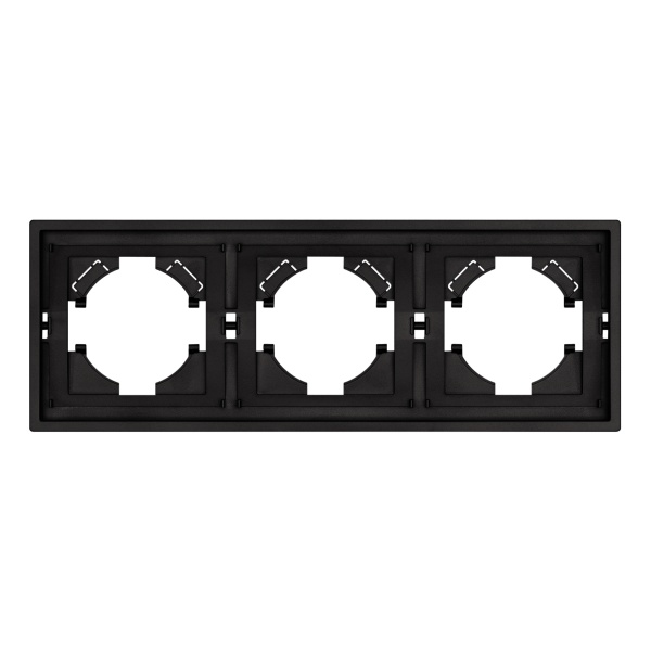 Рамка пластиковая FRM-TENDO-SFPL-3-BK (Arlight, -)