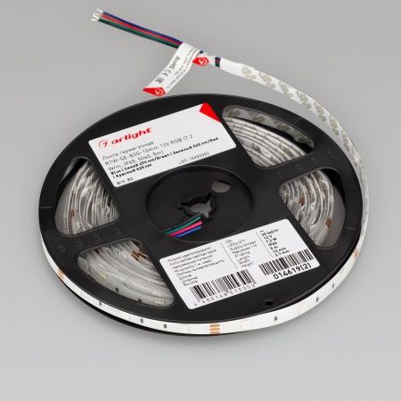 Лента герметичная RTW-SE-B30-10mm 12V RGB (7.2 W/m, IP65, 5060, 5m) (Arlight, -)