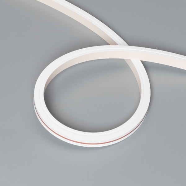 Лента герметичная MOONLIGHT-TOP-X320-13x12mm 24V Warm3000 (5 W/m, IP67, sauna, 15m, wire x2) (Arlight, Вывод вниз, 3 года)