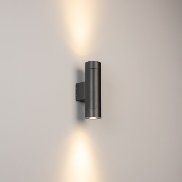 Светильник LGD-RAY-WALL-TWIN-R65-2x12W Warm3000 (GR, 6 deg, 230V) (Arlight, IP65 Металл, 3 года)