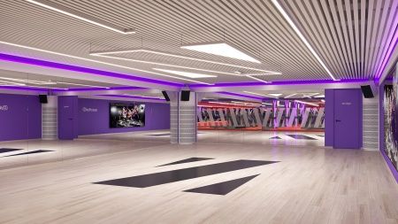 Подвесной светильник треугольный черный SILED TRIGON 1800х1560х100 (153 Вт)