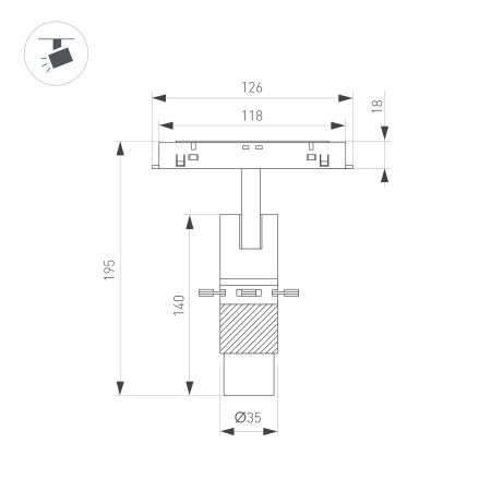 Светильник MAG-ORIENT-SPOT-CROP-ZOOM-TC-R35-6W Day4000 (BK, 19-29 deg, 48V) (Arlight, IP20 Металл, 3 года) Светильник MAG-ORIENT-SPOT-CROP-ZOOM-TC-R35-6W Day4000 (BK, 19-29 deg, 48V) (Arlight, IP20 Металл, 3 года)