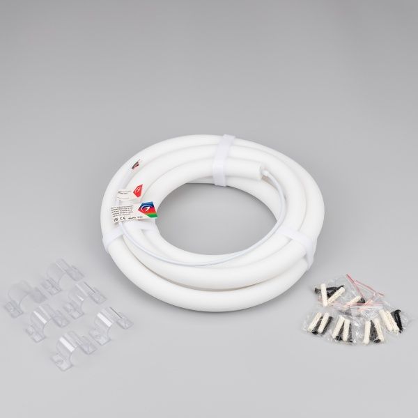 Лента герметичная SPI-MOONLIGHT-TOP-F180-D25mm 12V RGB-PX2 360deg (20 W/m, IP65, 3535, 3m, wire x1) (Arlight, Вывод кабеля прямой)