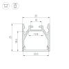 Профиль LINE-2525-2000 ANOD (Arlight, Алюминий)
