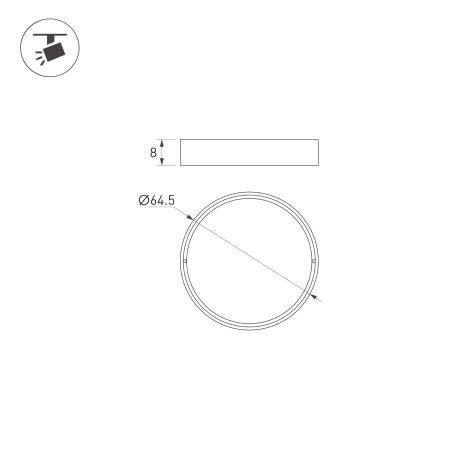 Светофильтр LGD-ARTIFACT-COLORFUL-FIX-ZOOM-R65 (BK-GN) (Arlight, Металл)