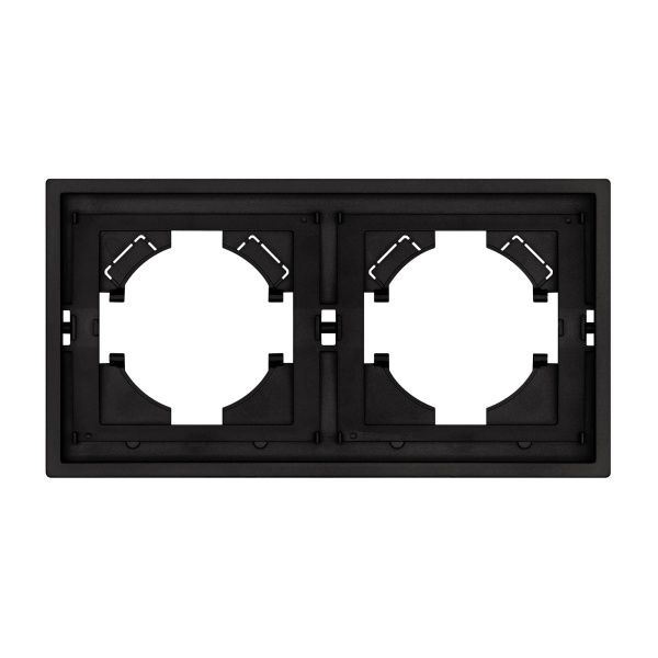 Рамка пластиковая FRM-TENDO-SFPL-2-BK (Arlight, -)