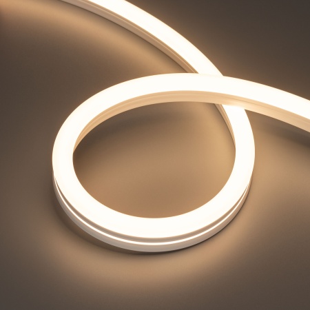 Лента герметичная MOONLIGHT-SIDE-A140-12x24mm 24V Warm3000 (9.6 W/m, IP68, 5m, wire x2) (Arlight, Вывод кабеля прямой)