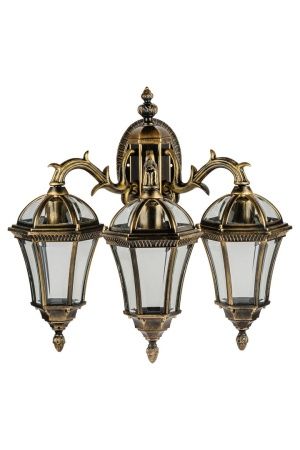 Настенный светильник YAOHUA LUX, Черный с золотой патиной, Классика, 95202S 3 15L Gb