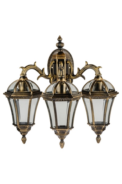 Настенный светильник YAOHUA LUX, Черный с золотой патиной, Классика, 95202S 3 15L Gb