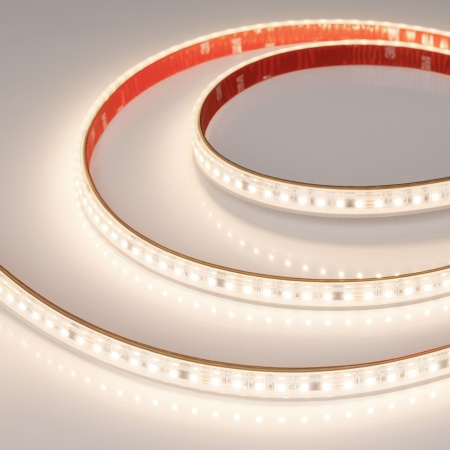 Лента герметичная SPI-PS-A120-12mm 24V Warm3000-PX6-BPT (11 W/m, IP67, 2835, 5m) (Arlight, бегущий огонь)