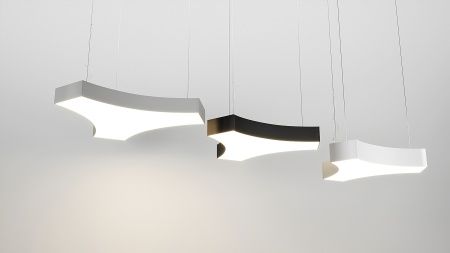 Подвесной Y-образный светильник белый SILED UNITY 870х1000х100 (63 Вт)