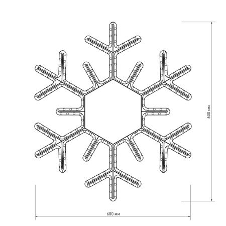 Фигура ARD-SNOWFLAKE-M5-600x600-216LED White (230V, 15W) (Ardecoled, IP65) Фигура ARD-SNOWFLAKE-M5-600x600-216LED White (230V, 15W) (Ardecoled, IP65)