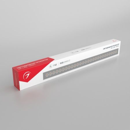 Светодиодный прожектор AR-LINE-1000XL-54W-24V RGB (Grey, 30 deg, DMX512) (Arlight, Закрытый) Светодиодный прожектор AR-LINE-1000XL-54W-24V RGB (Grey, 30 deg, DMX512) (Arlight, Закрытый)