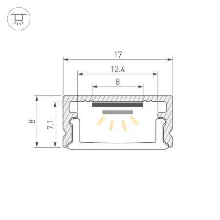 Набор для светодиодной подсветки ARL-KIT-SLIM-FC 24V Day4000 (14,4 W/m, IP20, 2m) (Arlight, -) Набор для светодиодной подсветки ARL-KIT-SLIM-FC 24V Day4000 (14,4 W/m, IP20, 2m) (Arlight, -)