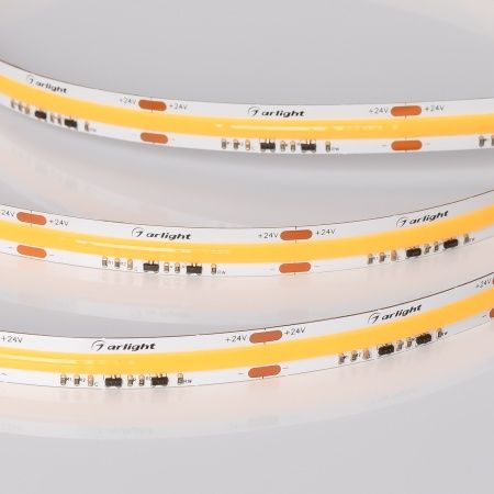 Лента COB-X560-10mm 24V Dim-To-Warm (14 W/m, IP20, 5m) (Arlight, Dim-To-Warm)