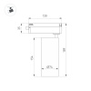 Светильник LGD-GERA-2TR-R74-20W Day4000 (BK, 24 deg, 230V) (Arlight, IP20 Металл, 5 лет)