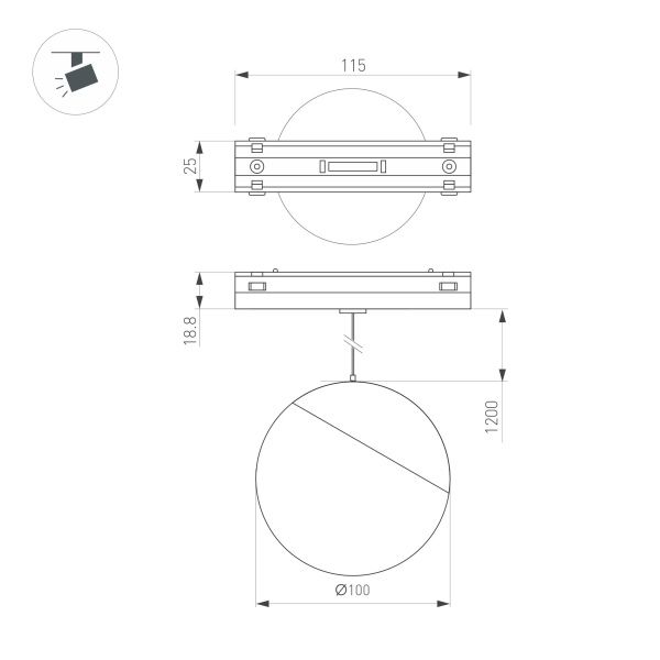 Светильник MAG-VIBE-EMISFERO-HANG-R100-6W Day4000-MIX (BK, 130 deg, 48V, DALI) (Arlight, IP20 Металл, 5 лет) Светильник MAG-VIBE-EMISFERO-HANG-R100-6W Day4000-MIX (BK, 130 deg, 48V, DALI) (Arlight, IP20 Металл, 5 лет)