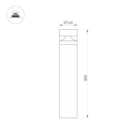 Светильник LGD-GUIDE-BOLL-H800-20W Day4000-MIX (GR, 280 deg, 230V) (Arlight, IP65 Металл, 5 лет) Светильник LGD-GUIDE-BOLL-H800-20W Day4000-MIX (GR, 280 deg, 230V) (Arlight, IP65 Металл, 5 лет)
