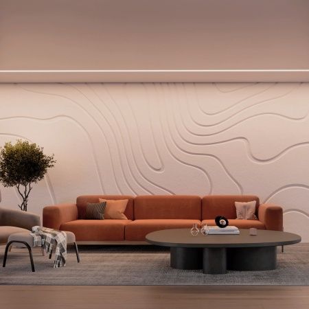 Профиль STRETCH-41-CEIL-CENTER-2000 BLACK (Arlight, Алюминий)