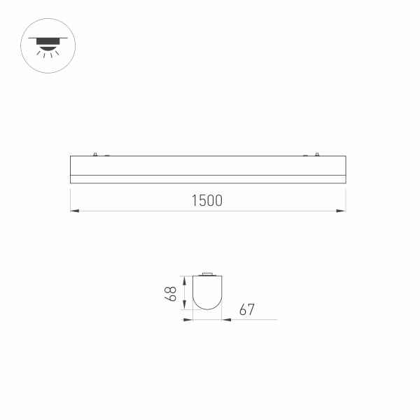 Светильник ALT-LARGO-1500-40W Day4000 (WH, 120 deg, 230V) (Arlight, IP65 Пластик, 5 лет)