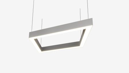 Подвесной профильный светильник ромб белый SILED ROMB-PROF 1300х760х50х70 (77 Вт)