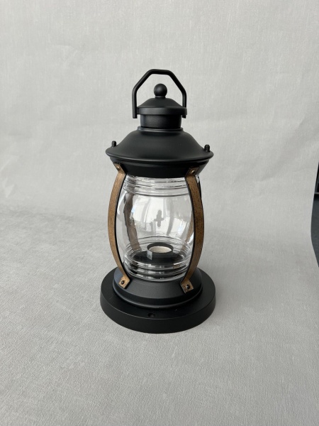 Светильник садово-парковый "Варна", G3963, 1*Е27 60W  IP44, black+ wood