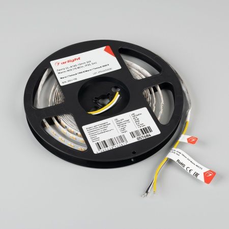 Лента UL-A160-10mm 24V Warm-MIX (15 W/m, IP20, 5m) (Arlight, Изменяемая ЦТ)