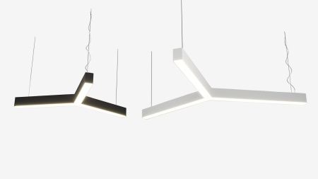 Подвесной Y-образный светильник белый SILED TRIO-STAR-PROF 440х380х50х70 (18 Вт)