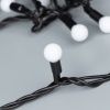 Светодиодная гирлянда ARD-BALL-CLASSIC-D13-10000-BLACK-100LED WARM (230V, 7W) (Ardecoled, IP65)