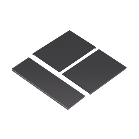 INTELLIGENT ARLIGHT Накладка панели KNX-23-3G-SUF Dark Grey (Backlightless) (IARL, IP20 Металл, 2 года)