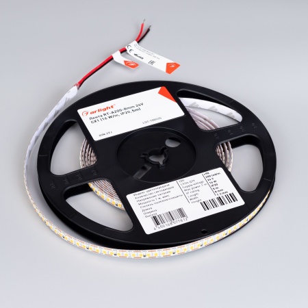 Лента FC-A200-8mm 24V Warm3500-CX1 (16 W/m, IP20, 5m) (Arlight, резка 1 светодиод)