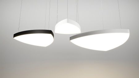 Подвесной светильник треугольный черный SILED MOSO 1500х1500х100 (239 Вт) Подвесной светильник треугольный черный SILED MOSO 1500х1500х100 (239 Вт)