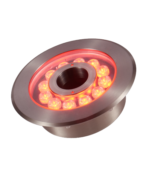 Светильник для фонтанов, DC12V 36W(12*3W) IP68 RGB, сатин-никель, UG8212-1 Светильник для фонтанов, DC12V 36W(12*3W) IP68 RGB, сатин-никель, UG8212-1