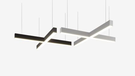 Светильник крестообразный подвесной черный SILED CROSS-01-PROF 2000х2000х50х70 (100 Вт, 3000K)