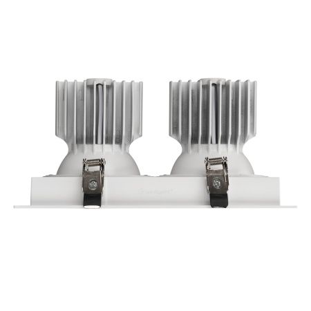 Светильник MS-VORTEX-BUILT-S250x140-2x30W Warm3000 (WH-WH, 50 deg, 230V) (Arlight, IP20 Металл, 5 лет)