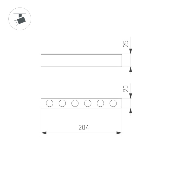 Светильник MAG-DOTS-25-L200-6W Warm3000 (WH, 30 deg, 24V, DALI) (Arlight, IP20 Металл, 3 года) Светильник MAG-DOTS-25-L200-6W Warm3000 (WH, 30 deg, 24V, DALI) (Arlight, IP20 Металл, 3 года)