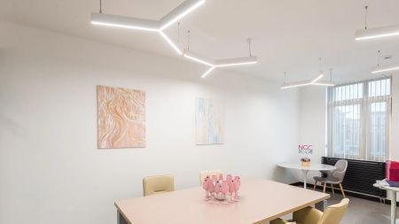 Подвесной Y-образный светильник белый SILED TRIO-STAR-PROF 440х380х50х70 (18 Вт)