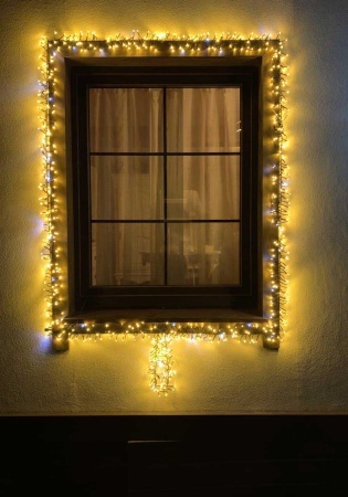 Гирлянда Мишура светодиодная D2380 BS 3 м 380 LED IP54 мультиколор RGB