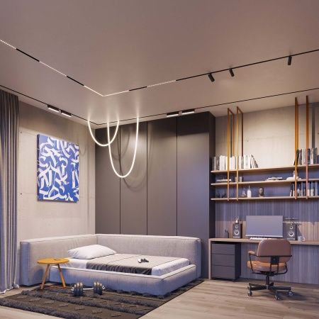 Светильник MAG-ORIENT-TUBE-ELASTIC-R25-L5000-70W Day4000 (BK, 360 deg, 48V, DALI) (Arlight, IP20 Металл, 3 года)