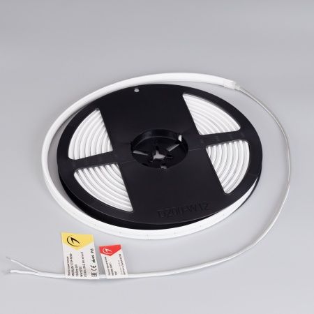 Лента герметичная MOONLIGHT-TOP-M280-10x5mm 24V Warm2700 (15 W/m, IP65, 5m, wire x1)  (Arlight, Вывод кабеля прямой)