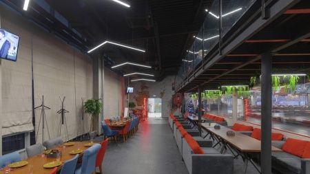 Г-образный светильник подвесной черный SILED ANGLE-PROF 970х970х50х70 (50 Вт, 3000K)