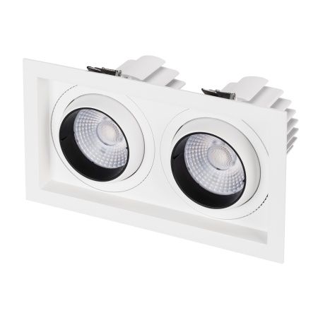 Светильник MS-VORTEX-BUILT-S250x140-2x30W Day4000 (WH-WH, 50 deg, 230V) (Arlight, IP20 Металл, 5 лет)