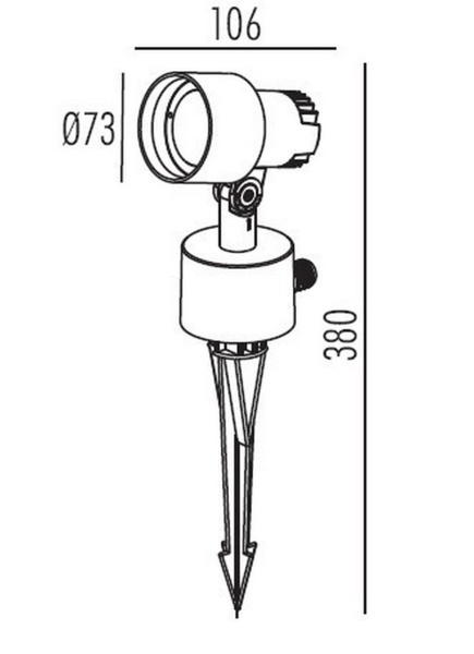 Подсветка деревьев OASIS LIGHT, Темно-серый         , Модерн, W12637 Gr