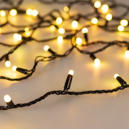 Светодиодная гирлянда ARD-STRING-CLASSIC-20000-BLACK-200LED-MILK-SYNC RGB (230V, 13W) (Ardecoled, IP65)